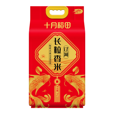十月稻田东北大米辽河长粒香5kg