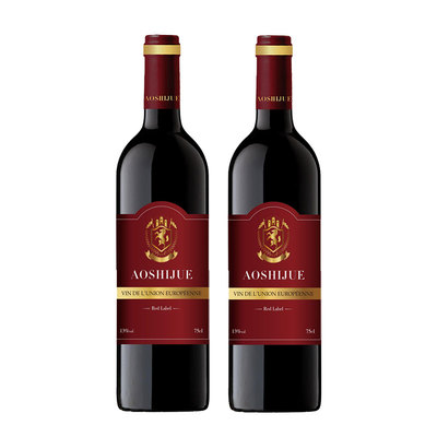 中粮澳诗爵红标红酒礼盒装750ml*2
