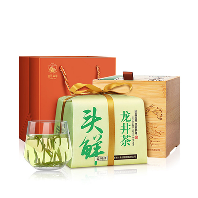 狮峰牌龙井茶江南赋优品头鲜竹盒250g