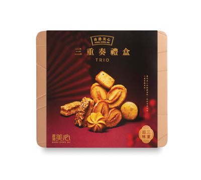 美心松脆三重奏什锦饼干糕点礼盒331g